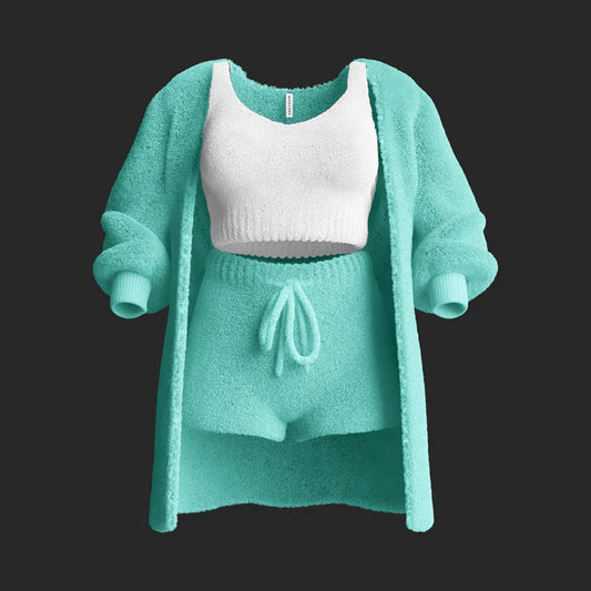 Cosy knit set (3 pieces)